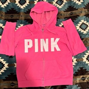 Victoria's Secret Pink Kids Hoodie with White Lettering